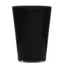 Konische Blumenvase ANNA EARTH aus Glas, schwarz, 30cm, Ø22cm