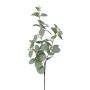 Künstlicher Zweig Eukalyptus PLAVEN mit Blüten, grün, 70cm