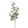 Künstlicher Zweig Eukalyptus PLAVEN mit Blüten, grün-lila, 70cm