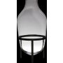 Bodenvase Glas CAMILO auf Standfuß, klar, 75cm, Ø39cm