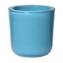 Teelichthalter NICK aus Glas, türkisblau, 7,5cm, Ø7,5cm