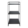 Industrial Metallregal QUIANA, 5 Böden, schwarz, 100x100x200cm
