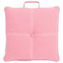 Sitzkissen VALENDA, rosa, mit Knopf und Henkel, 40x40cm