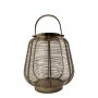 Aluminium Laterne CONSTANTINE mit Henkel, gold, 20cm, Ø23cm