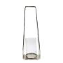 Aluminium Laterne MORGANNE mit Henkel, silber, 20x12x60cm