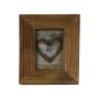 Mangoholz Bilderrahmen SIGGE mit Rillen, braun, 24x19x2cm