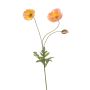 Kunstzweig Mohnblume SCHUNRA, pfirsich, 75cm