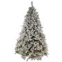 Plastik Tanne ALASKA SPEED, beschneit, LEDs, 210cm, Ø140cm