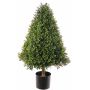 Künstliche Buchsbaum Pyramide TOM, crossdoor, Echtstamm, 90cm
