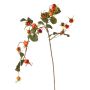 Deko Apfel-Rosen Zweig FILONAS mit Hagebutten, orange-rot, 105cm
