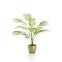 Künstliche kleine Palme Bergpalme ALUVIAL im Keramiktopf gold, 85cm