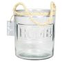 Glaswindlicht DAPHNEY mit Henkel, klar, 16,5cm, Ø14cm