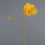 Mohnblume künstlich HASNA, gelb-orange, 75cm, Ø11cm