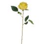 Samt Rose SEENSA, gelb, 55cm, Ø7cm