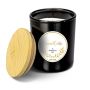 Duftkerze MELIDA im Glas, Caramel Cookie, schwarz-weiß, 9,3cm, Ø7,9cm, 35h