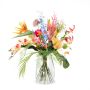 Künstlicher Blumenstrauß FEME, rot-violett, 65cm, Ø40cm