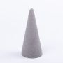 Steckschwamm Kegel ZOILA für Kunstblumen, grau, 15cm, Ø7cm