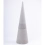 Steckschwamm Kegel ZOILA für Kunstblumen, grau, 60cm, Ø19cm