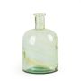 Deko Glasflasche ROMEA, recycelt, klar-grün, 24cm, Ø15cm