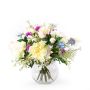 Udos Choice: Blumenstrauß CALANTHE, weiß-lila-blau, 45cm, Ø55cm