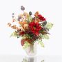 Deko Herbststrauß HELENA Sonnenblume, rot, 40cm, Ø35cm