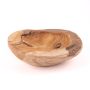 Deko Schale PETTER, Teakholz, natur, 7cm, Ø25cm