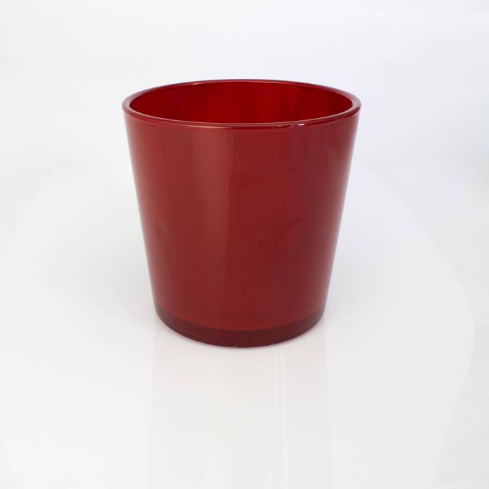 INNA-Glas Orchideentopf Alena | Hellrosa, 16 Cm Hoch, 17 Cm Durchmesser – Glas Blumentopf Für Deko Oder Als Kerzenglas