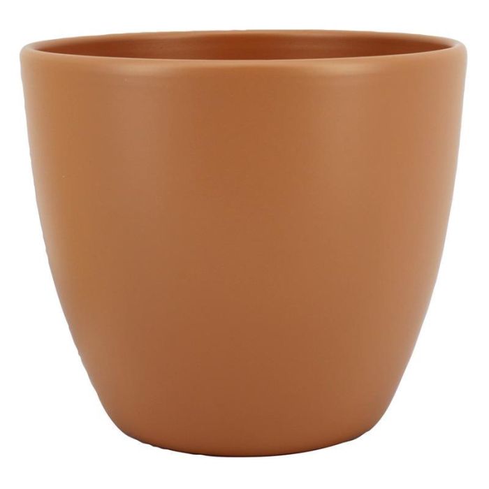 INNA-Keramik-Blumentopf Olivgrün Matt – 28 Cm Durchmesser, 25 Cm Hoch, Übertopf Für Zimmerpflanzen