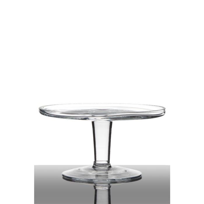 Tortenaufleger 40 Geburtstag Cristalica Tortenplatte Klara 33cm Glas Klar – Fuß, Spülmaschinenfest