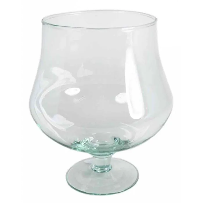 INNA-Glas XXL Cognacglas EGBERTINE 26 Cm - Recyceltes Glas Auf Fuß, Transparent