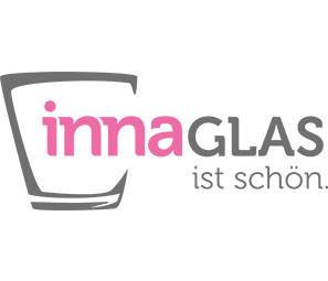 Teelichthalter EMMY aus Glas, klar, 15cm, Ø11,5cm
