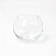 Kugel Teelichthalter TOBI EARTH aus Glas, klar, 8cm, Ø9,5cm