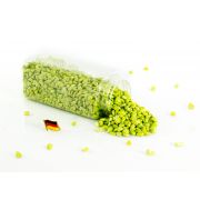 Dekogranulat / Steingranulat ASLAN, glänzend apfelgrün, 5-10mm, 605ml Dose, Made in Germany