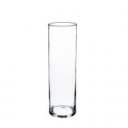 Glas Vase Zylinder SANYA FIRE, klar, 25cm, Ø10cm