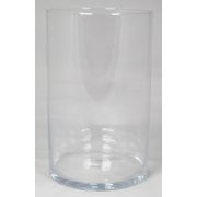 Glas Vase Zylinder SANYA OCEAN, klar, 40cm, Ø25cm