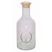 Terrarium Flasche Glas DRACO mit Korken, klar, 35cm, Ø15cm