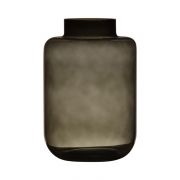 Glas Vase ARANYA, grau-klar, 23,5cm, Ø16cm