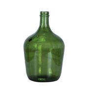 Glasballon ILINCA, olivgrün-klar, 30cm, Ø18cm, 4L