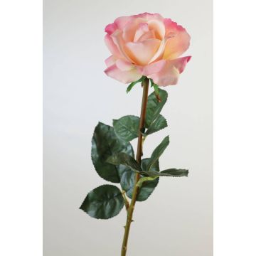 Kunst Rose AMELIE, rosa, 70cm, Ø8cm