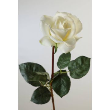 Kunst Rose AMELIE, weiß, 70cm, Ø8cm