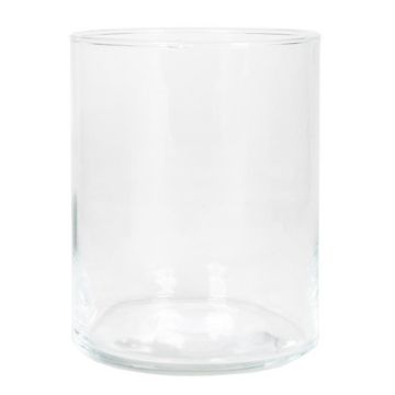 Kerzen Glas Zylinder SANYA OCEAN, transparent, 15cm, Ø11,5cm