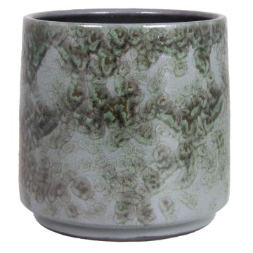 Pflanztopf CAPUA aus Keramik, grün-grau, 16cm, Ø18cm