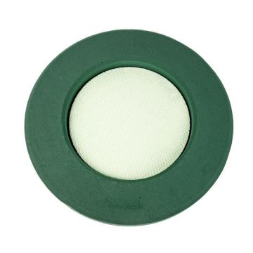 OASIS Nasssteckschwamm Podest Ring DEVANY, Trauerfloristik, Bioline Holzunterlage, grün, 4,5cm, Ø37cm
