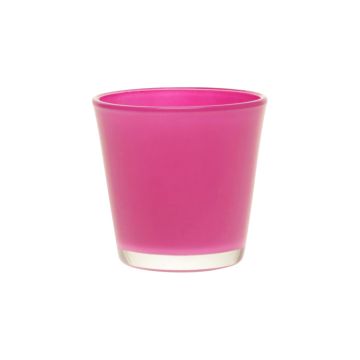 Teelichtglas ALEX AIR, pink, 7,2cm, Ø7,5cm