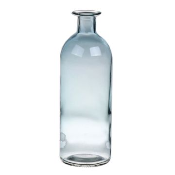 Flaschenvase ARANCHA aus Glas, hellblau-klar, 20,3cm, Ø7cm