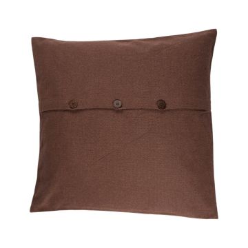 Couch Kissen TALINA, mit Knöpfen, braun, 50x50cm