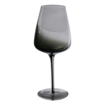 Weinglas EDELMIRA, grau-klar, 23cm, Ø10cm