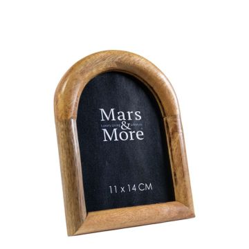 Bilderrahmen aus Mangoholz HILDOR, Bogen Form, braun, 17x12x2cm Bilderrahmen aus Mangoholz HILDOR, Bogen Form, braun, 17x12x2cm