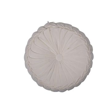 Rundes Sitzkissen BELLONA, elfenbein, 10x60cm