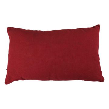 Couch Kissen TALINA, mit Knöpfen, rot, 50x30cm